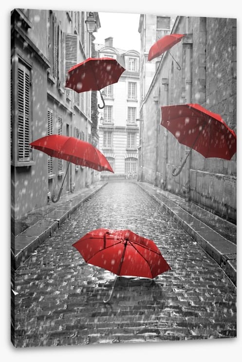 Red umbrellas - Image 2