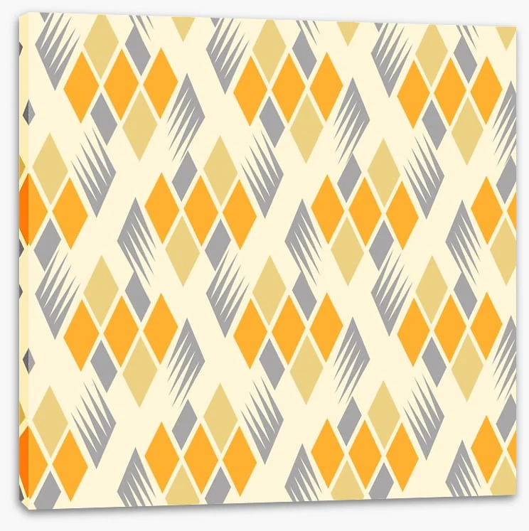 Retro diamonds yellow - Image 2