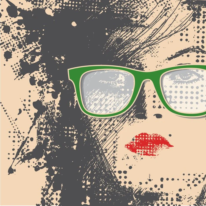 Green glasses