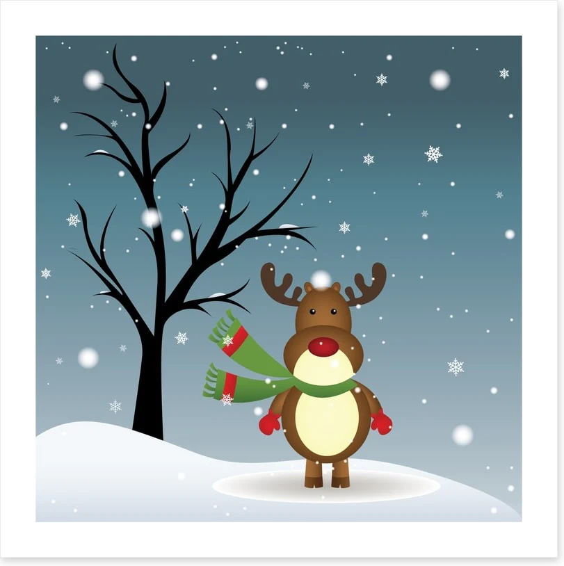 Rudolph in the snow - Image 2