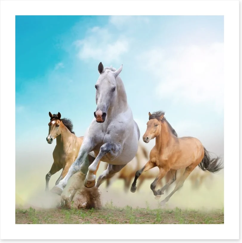 Running horses - Image 2