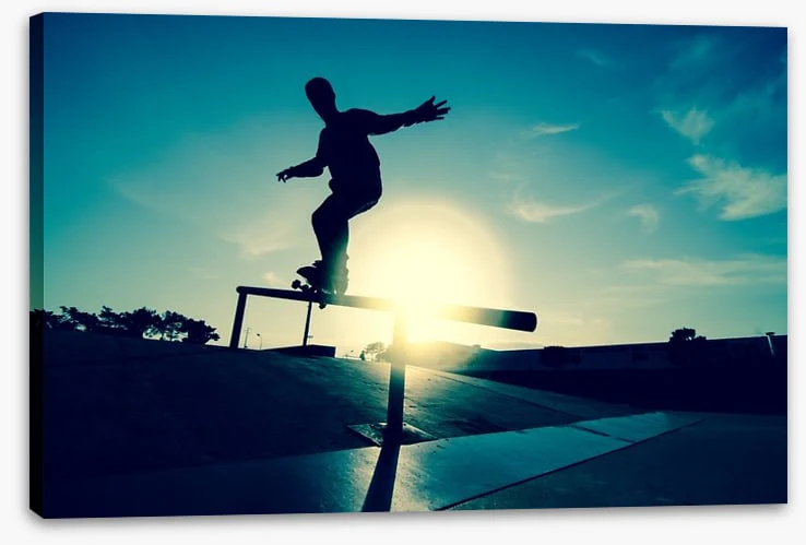 Skateboarder silhouette - Image 2