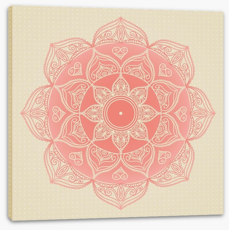 Soft pink mandala - Image 2