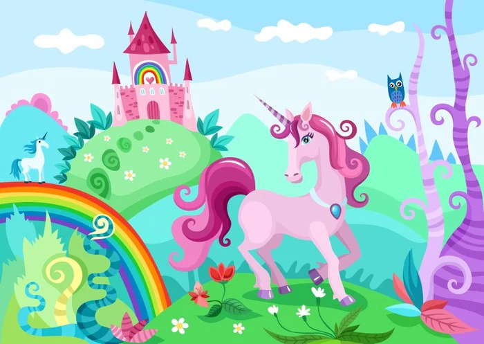 Springtime unicorn