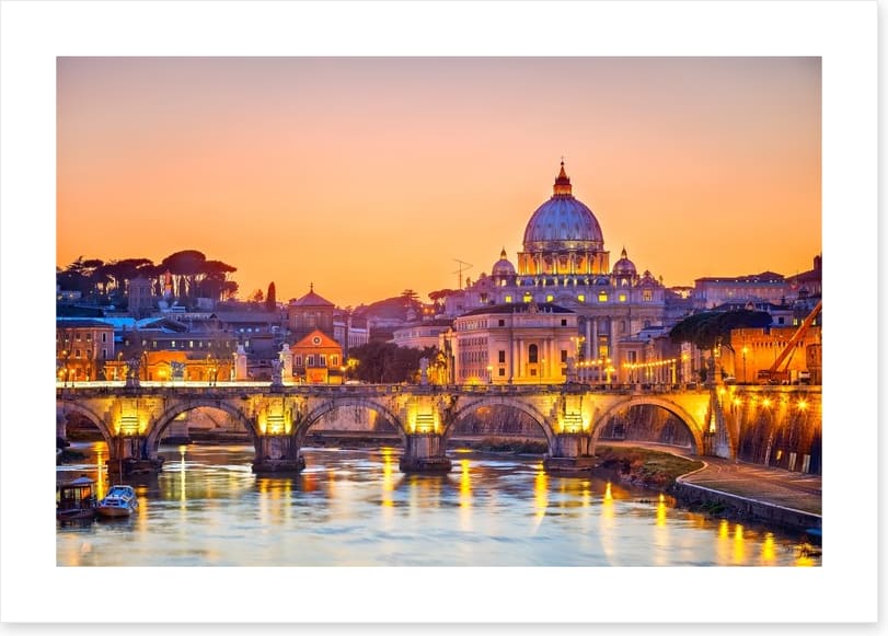 St. Peter's cathedral at night, Rome - Image 2