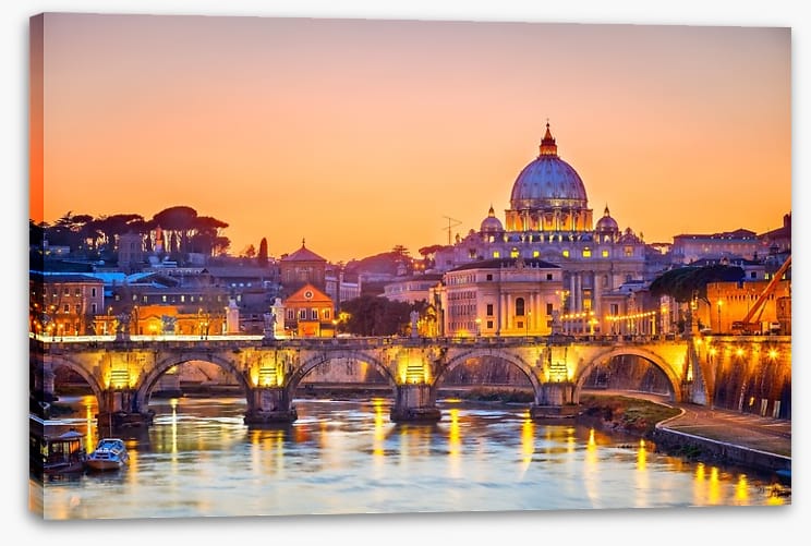 St. Peter's cathedral at night, Rome - Image 2