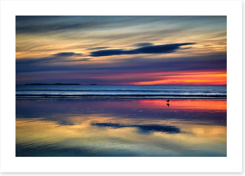 Sunset beach reflections - Image 2