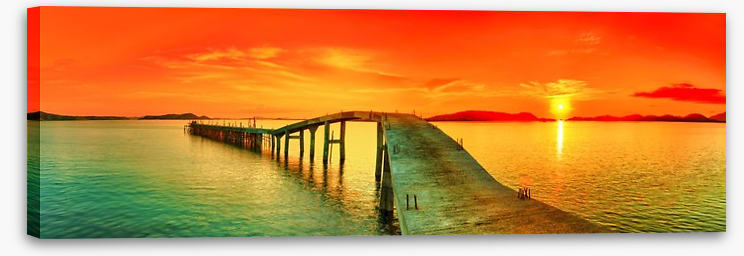 Sunset jetty panorama - Image 2
