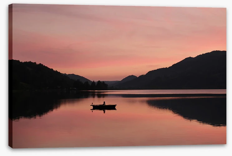 Sunset lake silhouettes - Image 2