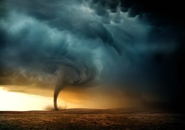 Sunset tornado