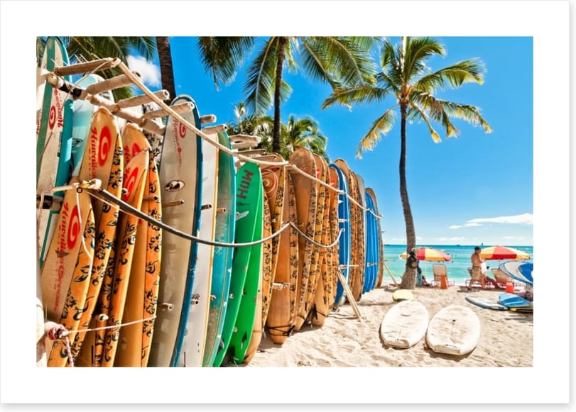 Surfboards at Waikiki Beach - Image 2