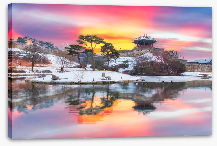 Suwon Hwaseong fortress sunset - Image 2