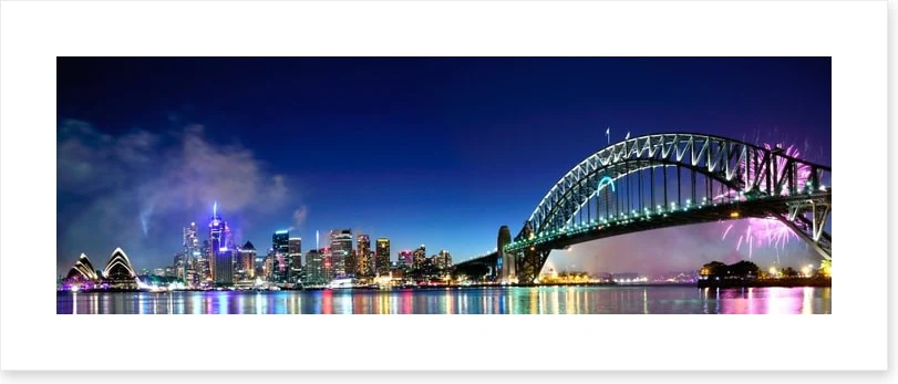 Sydney Harbour NYE fireworks panorama - Image 2