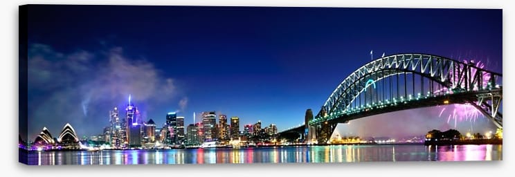 Sydney Harbour NYE fireworks panorama - Image 2