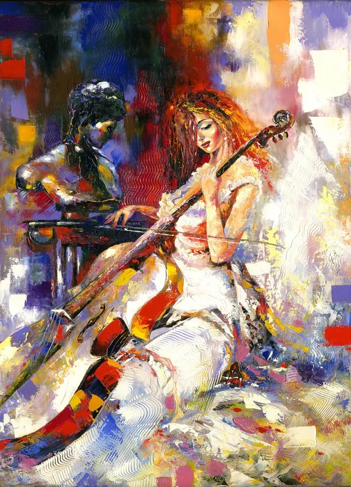 The girl and the cello
