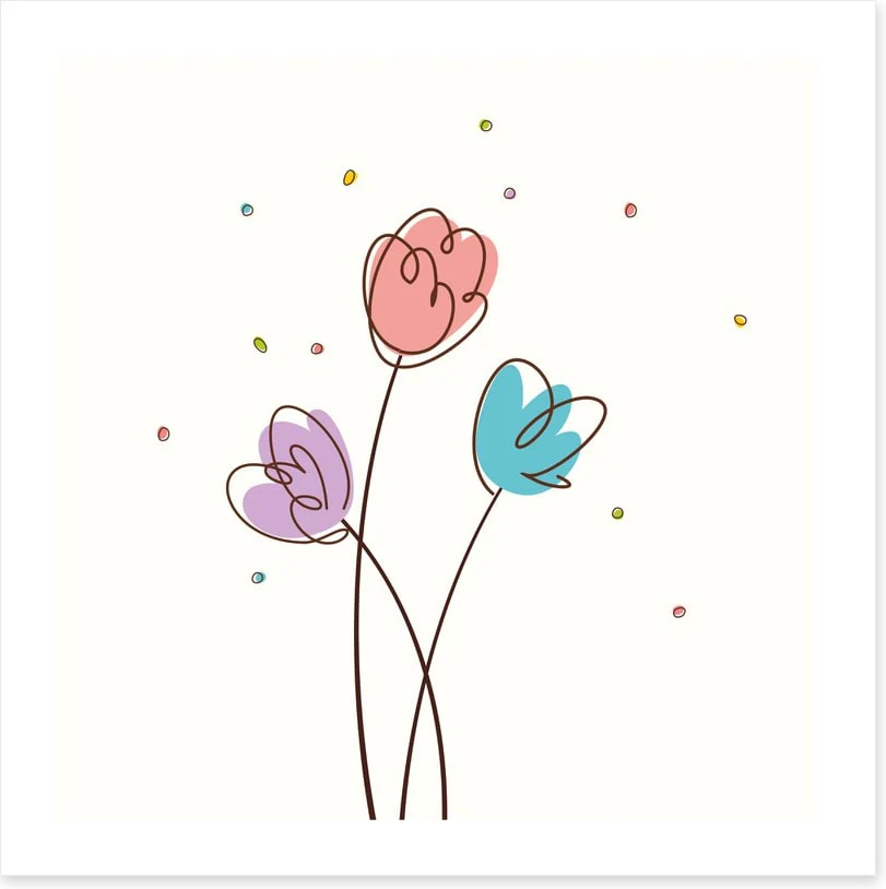 Three tulips - Image 2