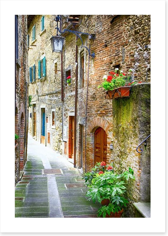 Through the medieval alley, Italy - Image 2