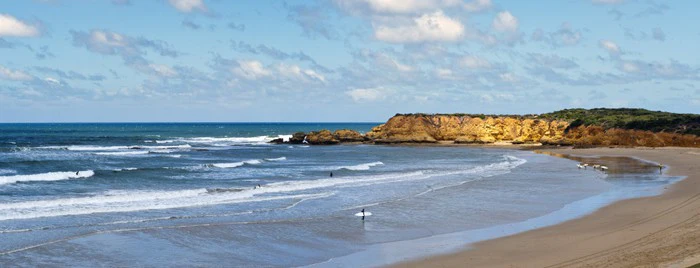 Torquay beach panorama