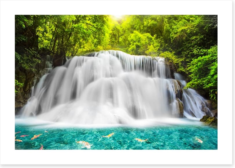 Tropical jungle waterfall - Image 2
