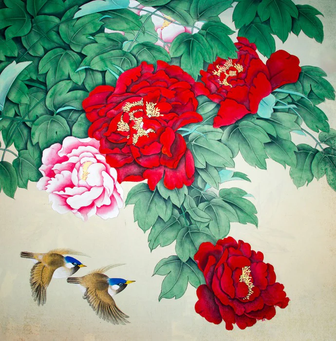 Two tiny birds