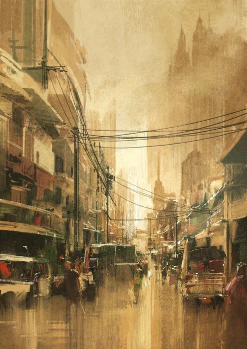 Vintage streetscape