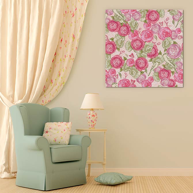 Vintages roses and birds - Image 3
