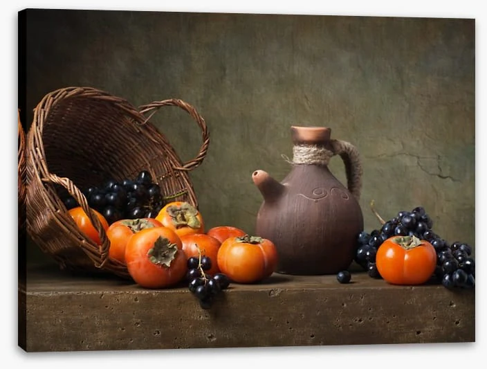 Persimmons and grapes - Image 2