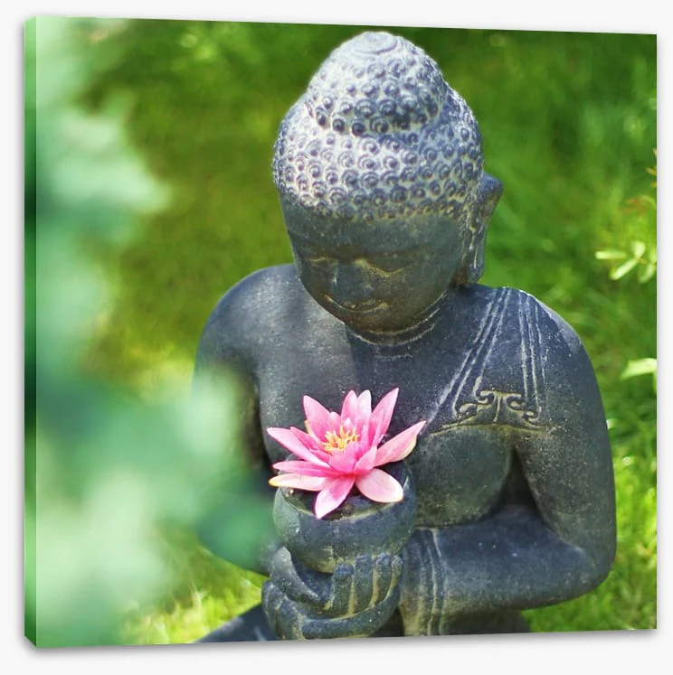 Pink lily buddha - Image 2