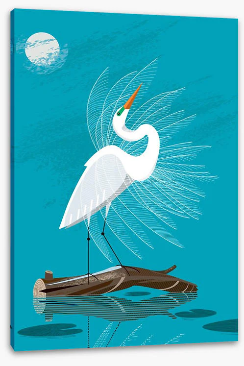 White egret moon - Image 2