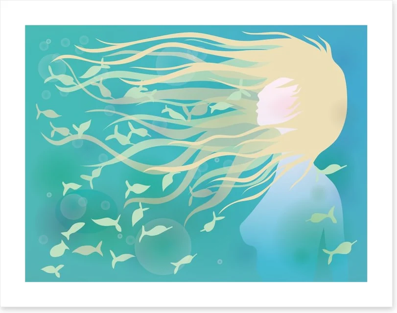 With fishes in her hair - Image 2
