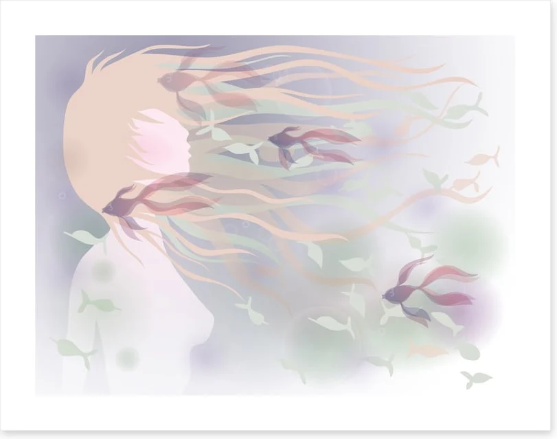 With fishes in her hair - Image 2