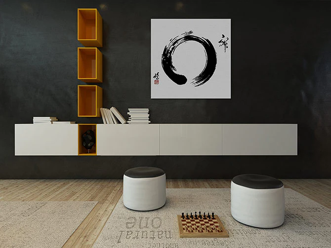 Zen circle on white - Image 3